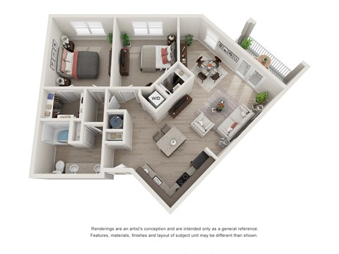 B2 Two bedroom two bathroom